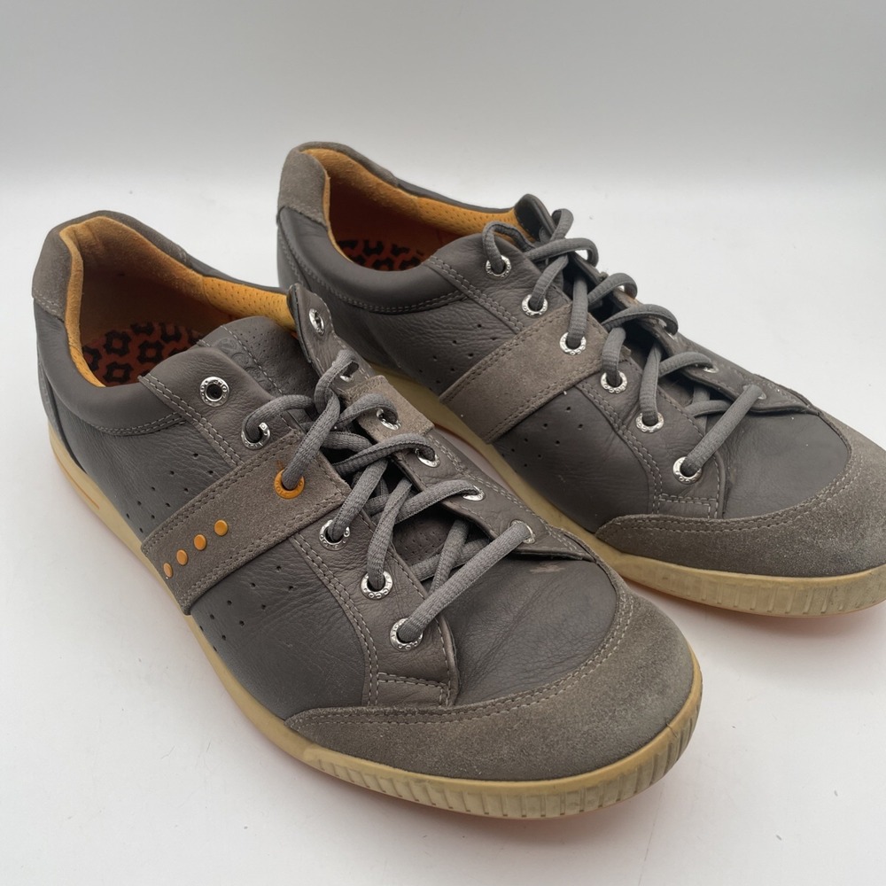 ECCO Street‎ Premiere Golf Shoes EU 45 Men 11- 11.5 Brown/ Orange Suede Leather
